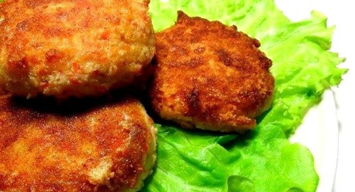 Котлеты из крабовых палочек с сыром