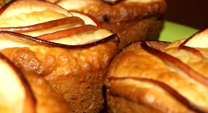 Яблочно-йогуртовые кексы