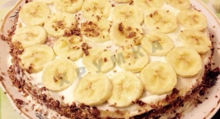 Блинный торт со сметанным кремом