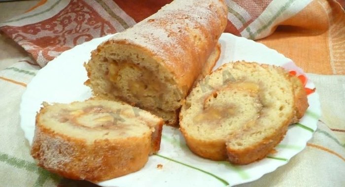 Рулет с бананом