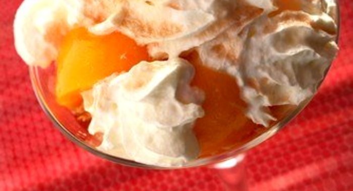 Имбирные персики на гриле с малиной