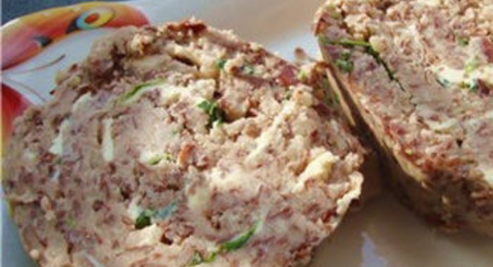 Рулет-паштет из фасоли