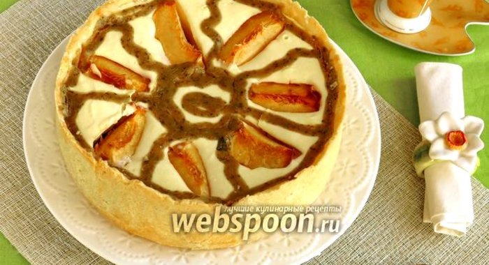 Творожно-фруктовый торт с курдом из базилика «Карусель»