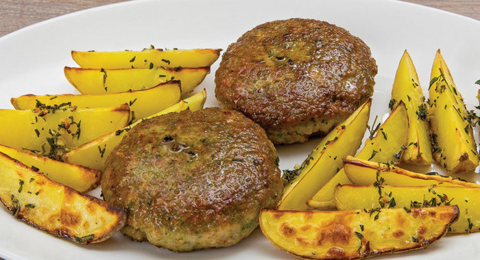 Свиные котлеты с тархуном и картофелем