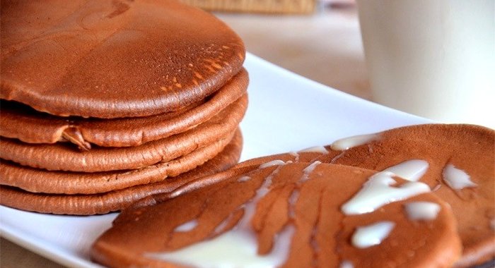 Чоко-панкейки на завтрак