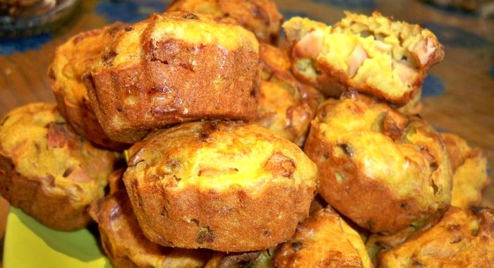 Кексы с кабачками