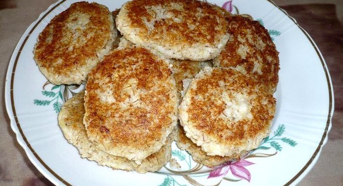 Постные перловые котлеты