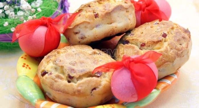 Закусочные кексы на Пасху