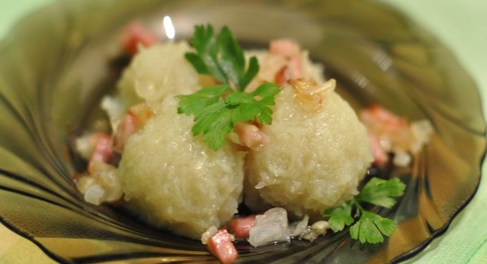Картофельные клецки постные