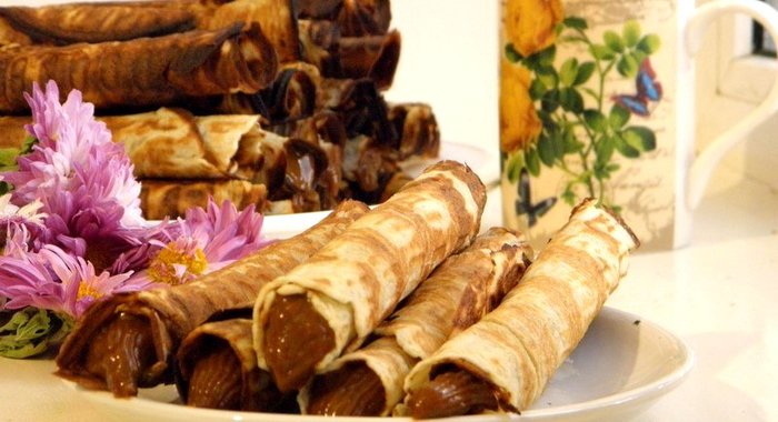 Вафли со сгущенным молоком