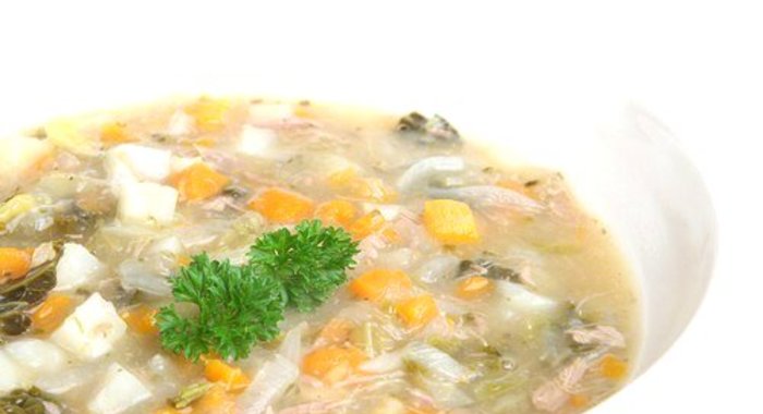 Cуп из баранины с салмой