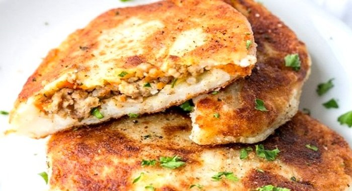 Картофельные котлеты с мясом