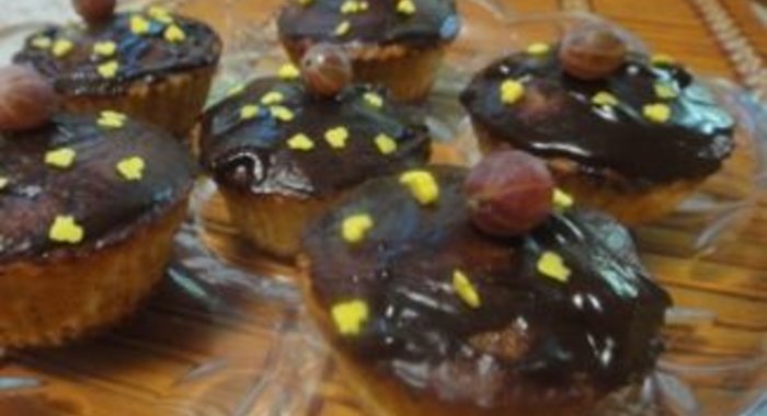 Кексы с шоколадной макушкой