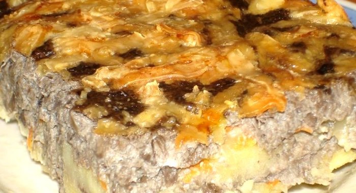 Запеканка с грибами
