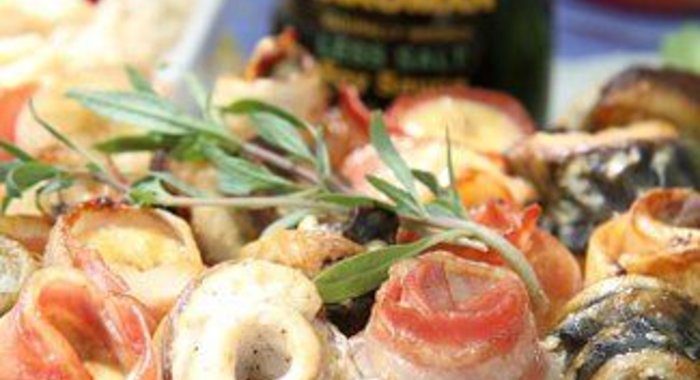 Шашлык из рыбы с яблочным соусом