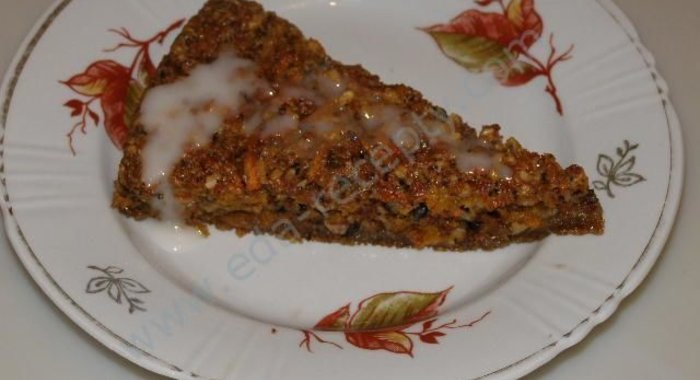 Морковный пирог с миндалем