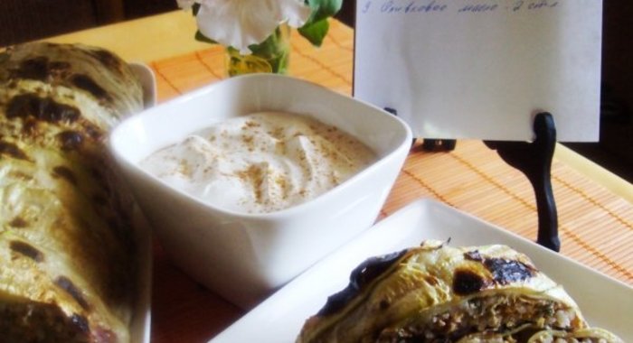 Мясной рулет с кабачками