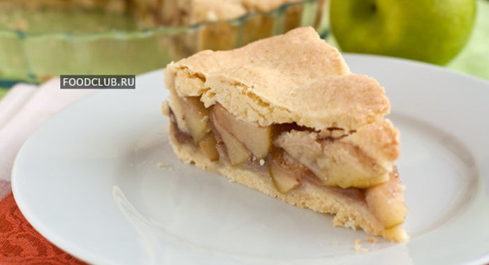 Песочный пирог с яблоками