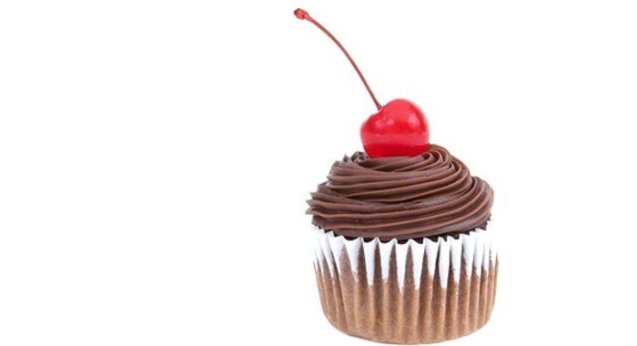 Вишнево-шоколадные кексы с шоколадным кремом