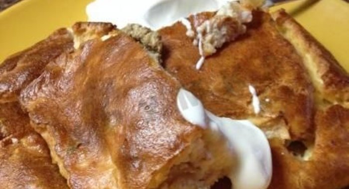 Творожная запеканка с фруктами без сахара