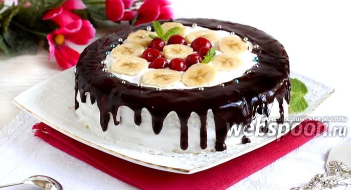 Фруктовый торт из микроволновки