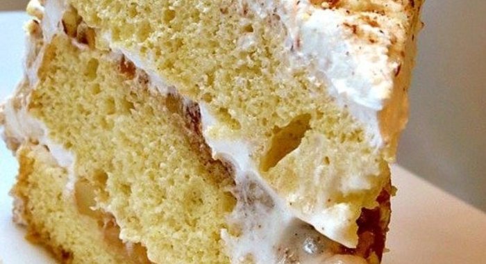 Бисквитный торт с маскарпоне