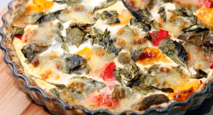 Пирог с разноцветным перцем