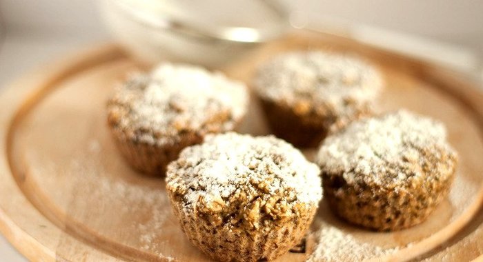 Банановые кексы с имбирем без яиц и масла