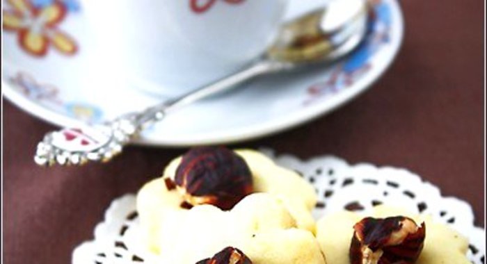 Лимонное печенье с фундуком