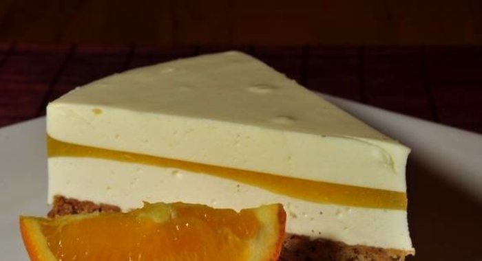 Чизкейк без выпечки с желе