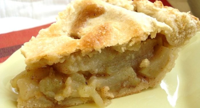 Творожно-яблочный пирог