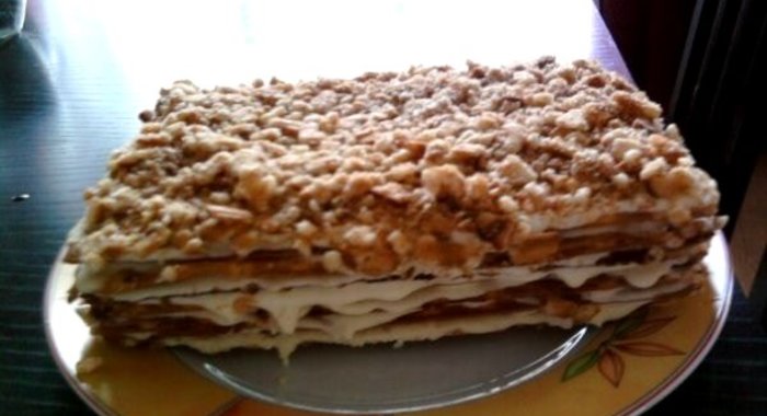 Торт вафельный