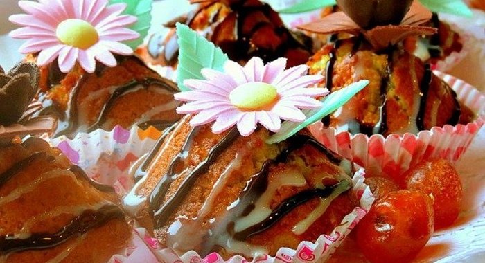 Апельсиновые кексы с кумкватом