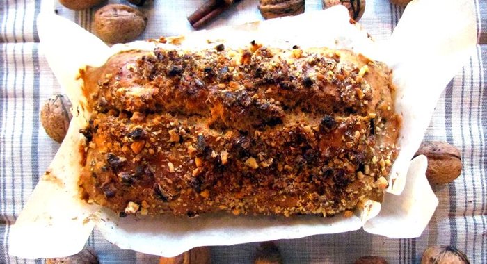 Бананово-ореховый кекс