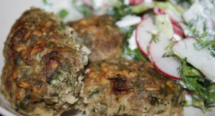 Котлеты из индейки с овсяными хлопьями