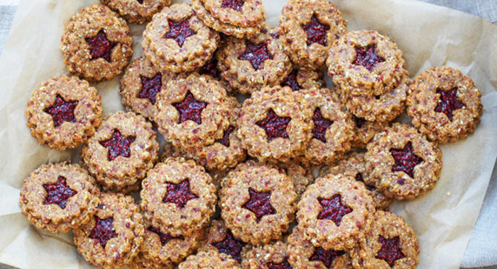 Овсяное печенье с клюквой и кешью