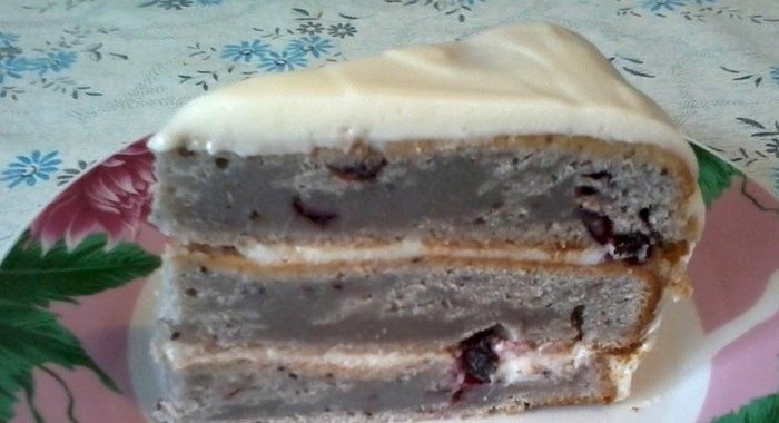 Торт смородиновый на кефире