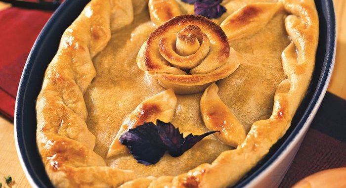 Пирог с куриными потрошками