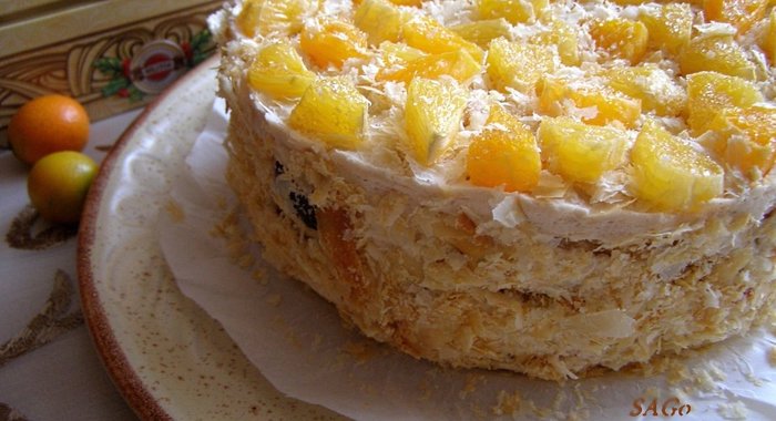 Слоеный торт Фруктовое удовольствие