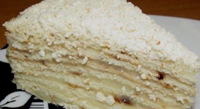 Торт на сковороде с заварным кремом