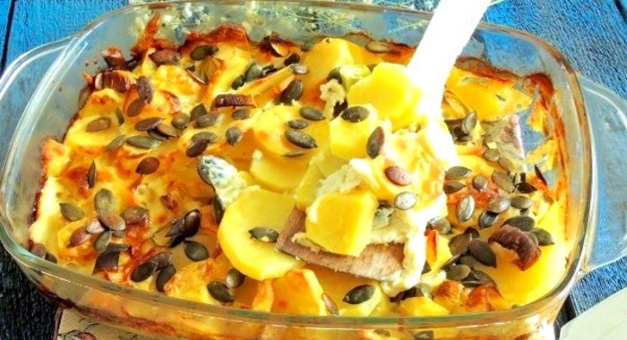 Картофельная запеканка в паровом шкафу
