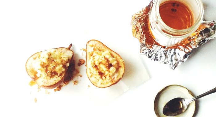 Груши, запеченные с рикоттой