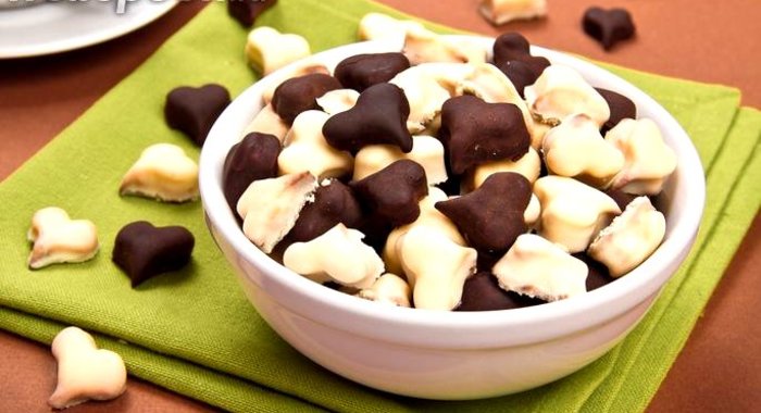 Печенье «Шоколадные сердечки»