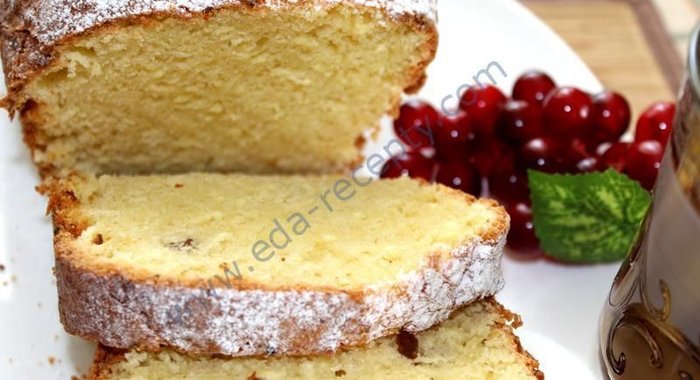 Творожный кекс с изюмом Классический