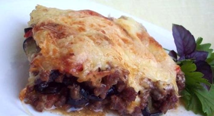 Запеканка из баклажанов с фаршем