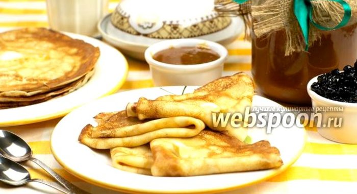 Блины тонкие на молоке