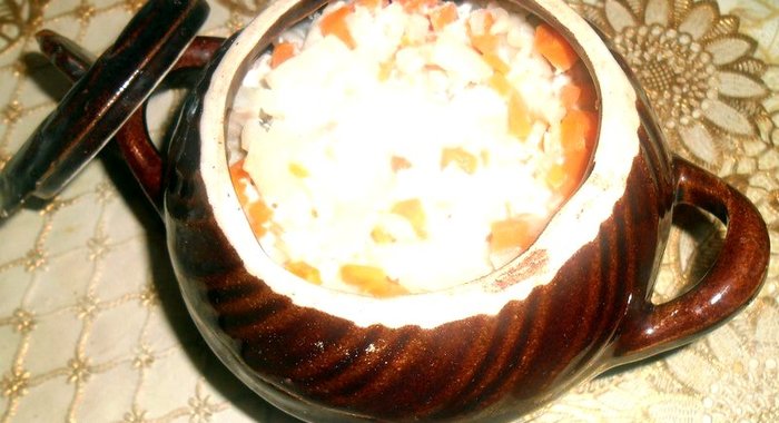 Запеканка с макаронами в горшочках