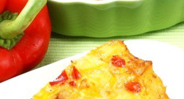 Тортилья с картофелем и сладкими перцами