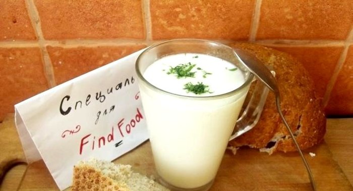 Айран из коровьего молока на кефире