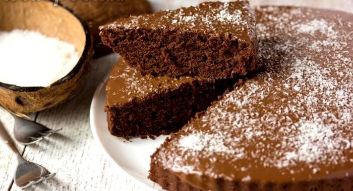 Шоколадно-кокосовый кекс «Crazy cake»